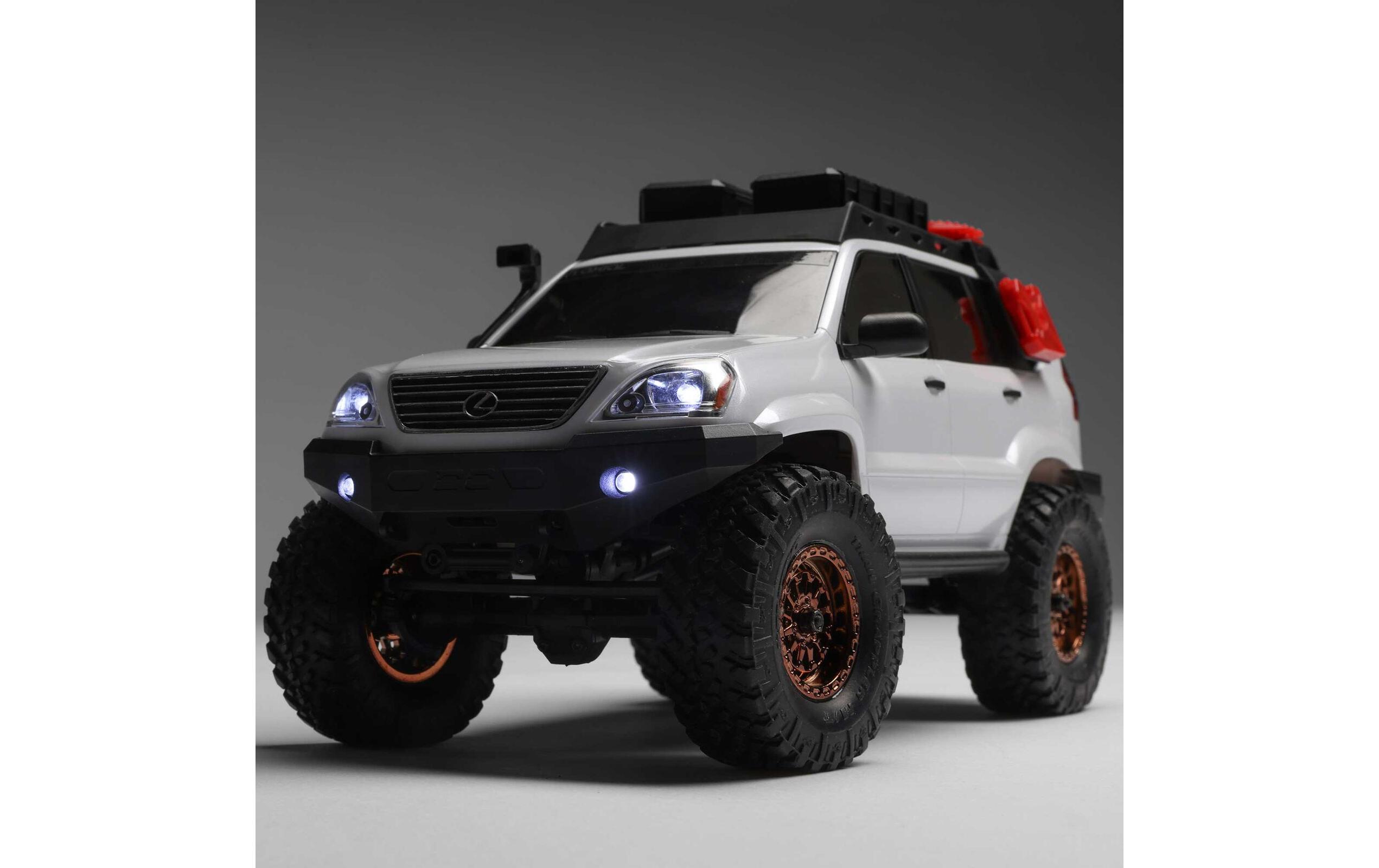 Scale Crawler SCX24 Lexus GX470, Weiss RTR 1:24<br>Micro Crawler im Massstab 1:24