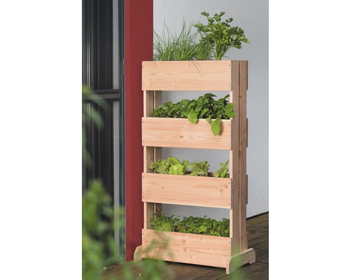 Verhoogd bed, verticaal bed zonder inzetstuk, 69x40x130 cm, Douglasspar