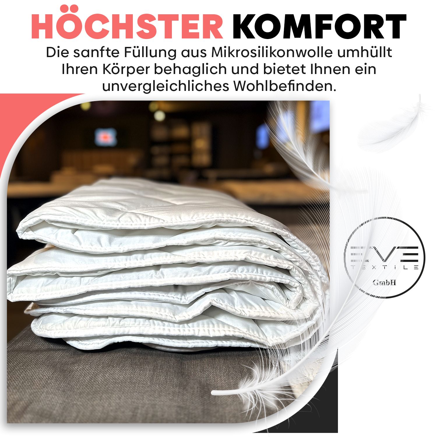 EVE Textile Gesteppte Bettdecke Duvet