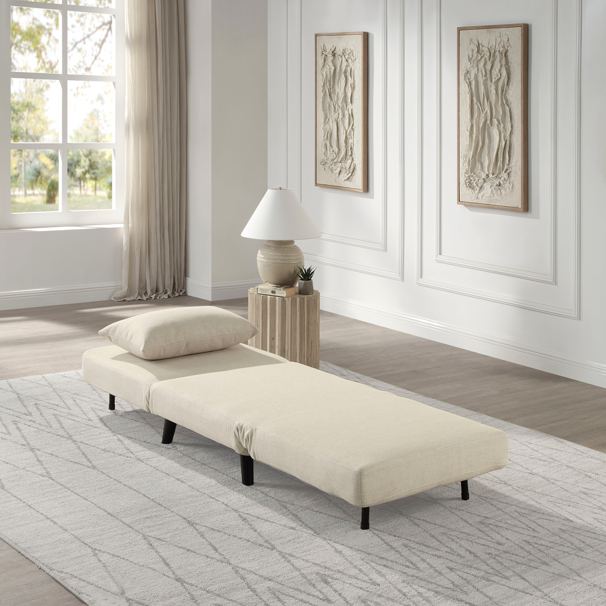 ATLANTIC home collection Sessel »Robby« inkl. Bettfunktion, mehrfach verstellbar, Strukturbezug