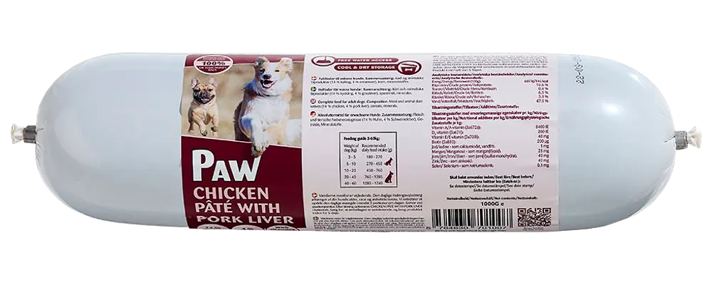 Paw Chicken Paté svinelever 1000g