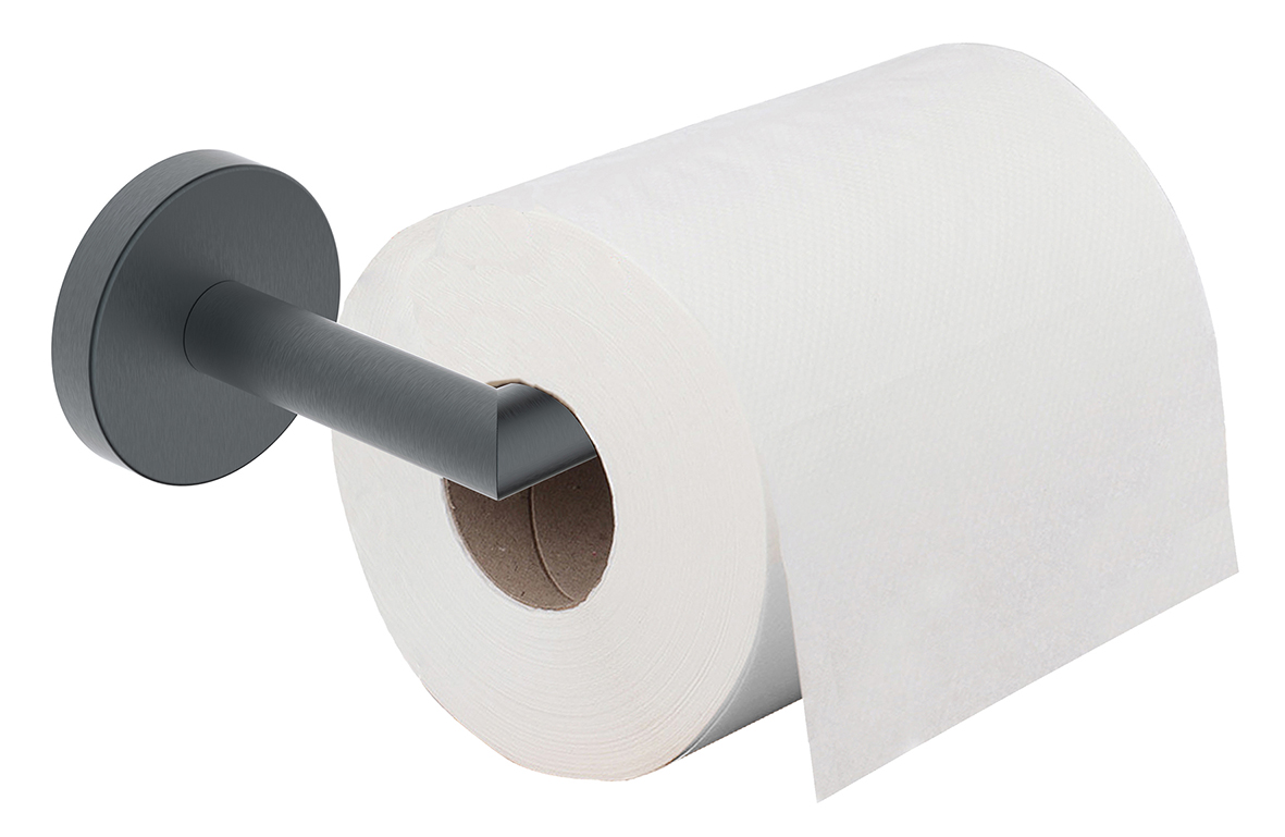 Mueller Hilton toiletrolhouder met vaste arm gunmetal