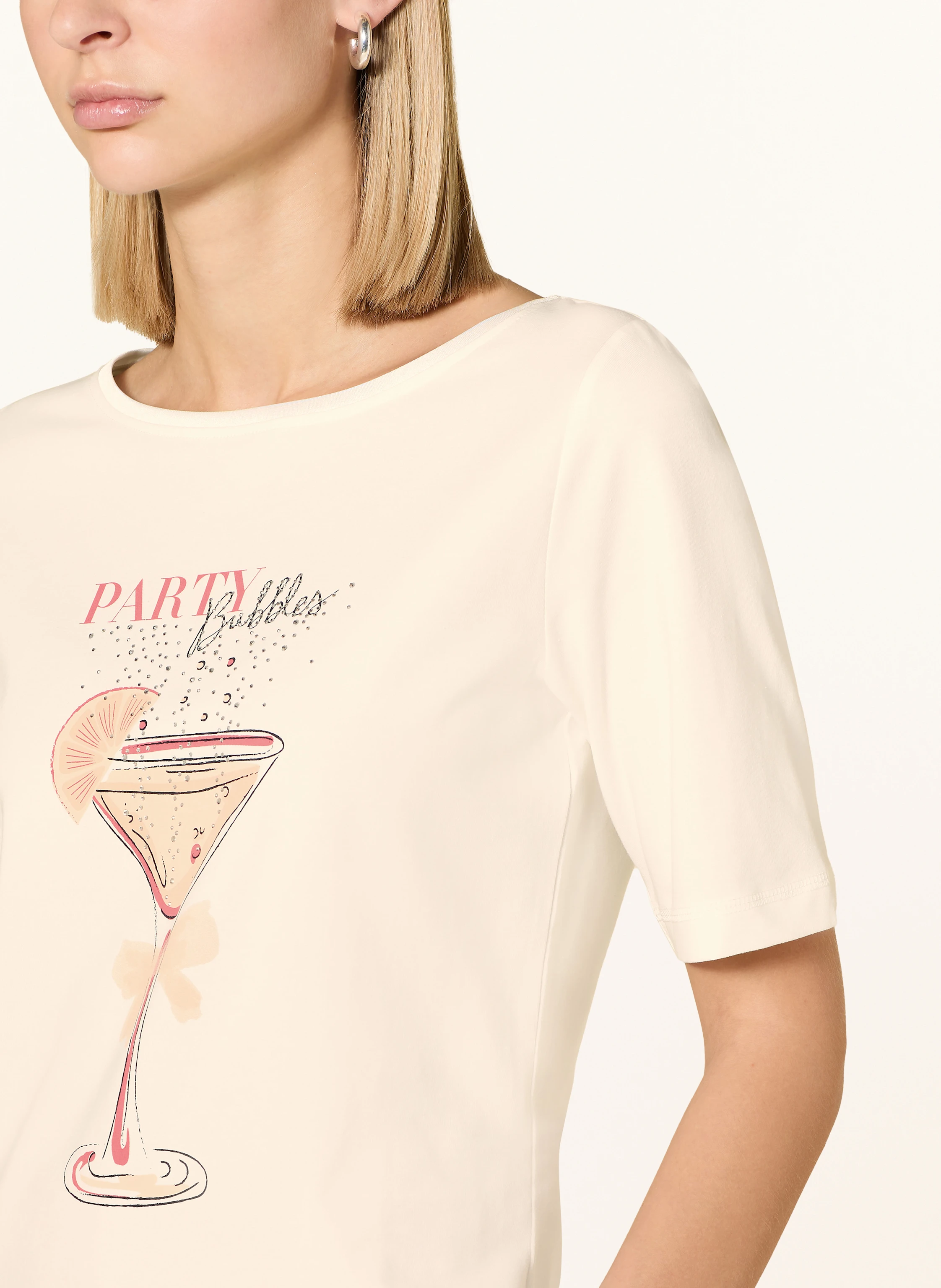 s.Oliver BLACK LABEL T-Shirt mit Schmucksteinen