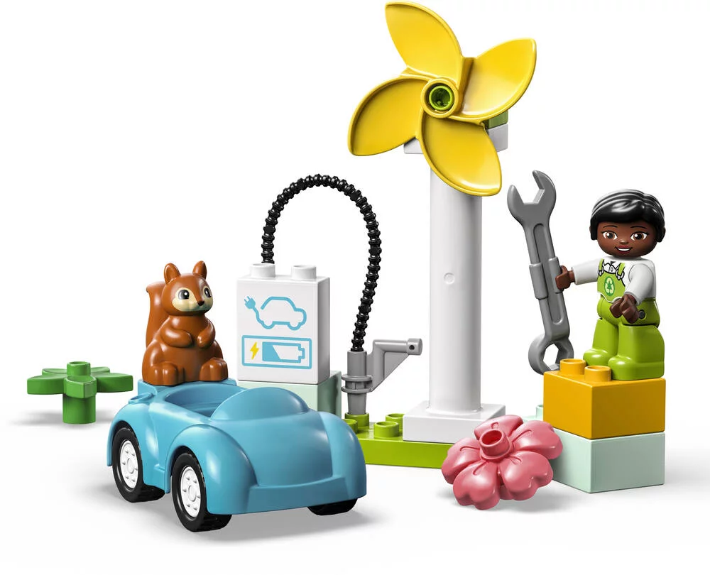LEGO®DUPLO®MES 1ERS PAS 10985 - L’EOLIENNE ET LA VOITURE ELECTRIQUE