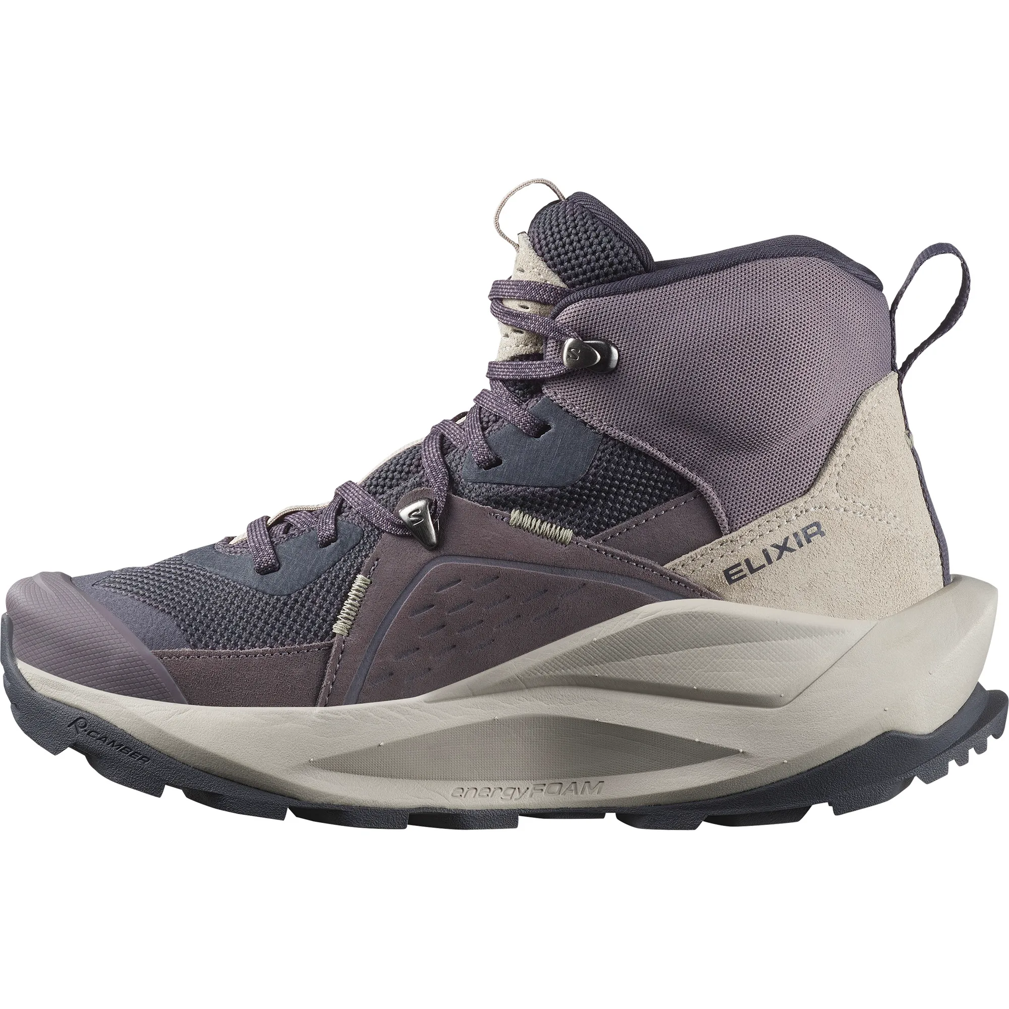Salomon Women's Elixir Mid GORE-TEX Nine Iron/Shark/Silver Cloud