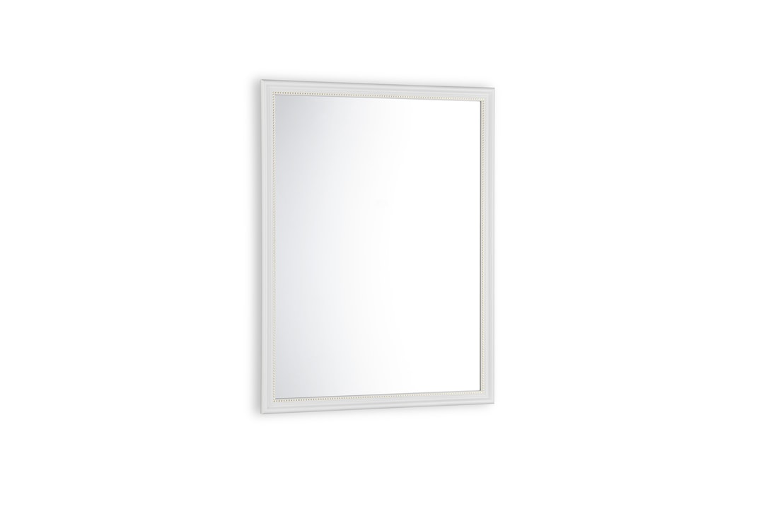 Wandspiegel ELENOR 34 x 45 cm weiß/goldfarbig