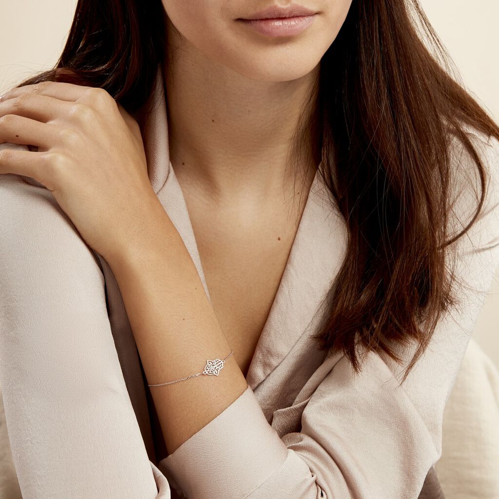 Bracelet Sarah Argent Blanc