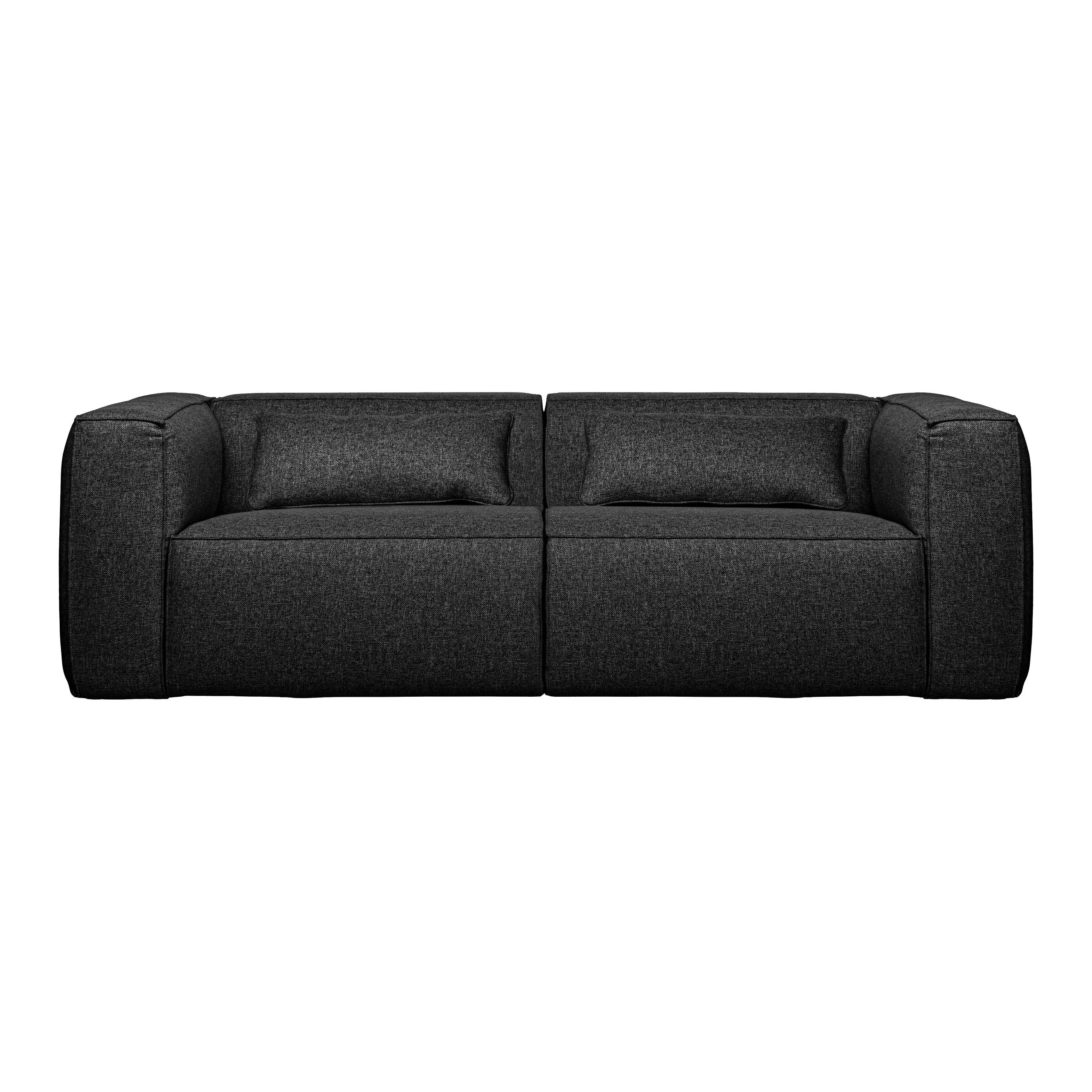 WOOOD Bean 3,5-zitsbank - Polyester - Dark Grey