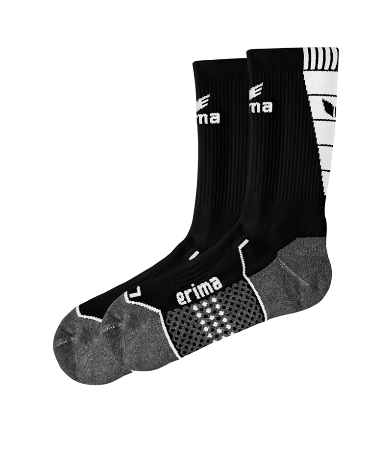 Erima Short Socks Trainingssocken Schwarz Weiss