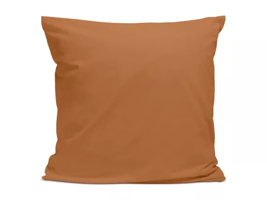 Taie d'oreiller 100% Percale de coton - Terracotta - 65x65cm