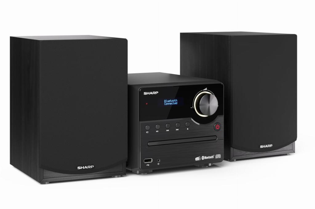 Sharp XL-B517D Home audio-microsysteem Zwart