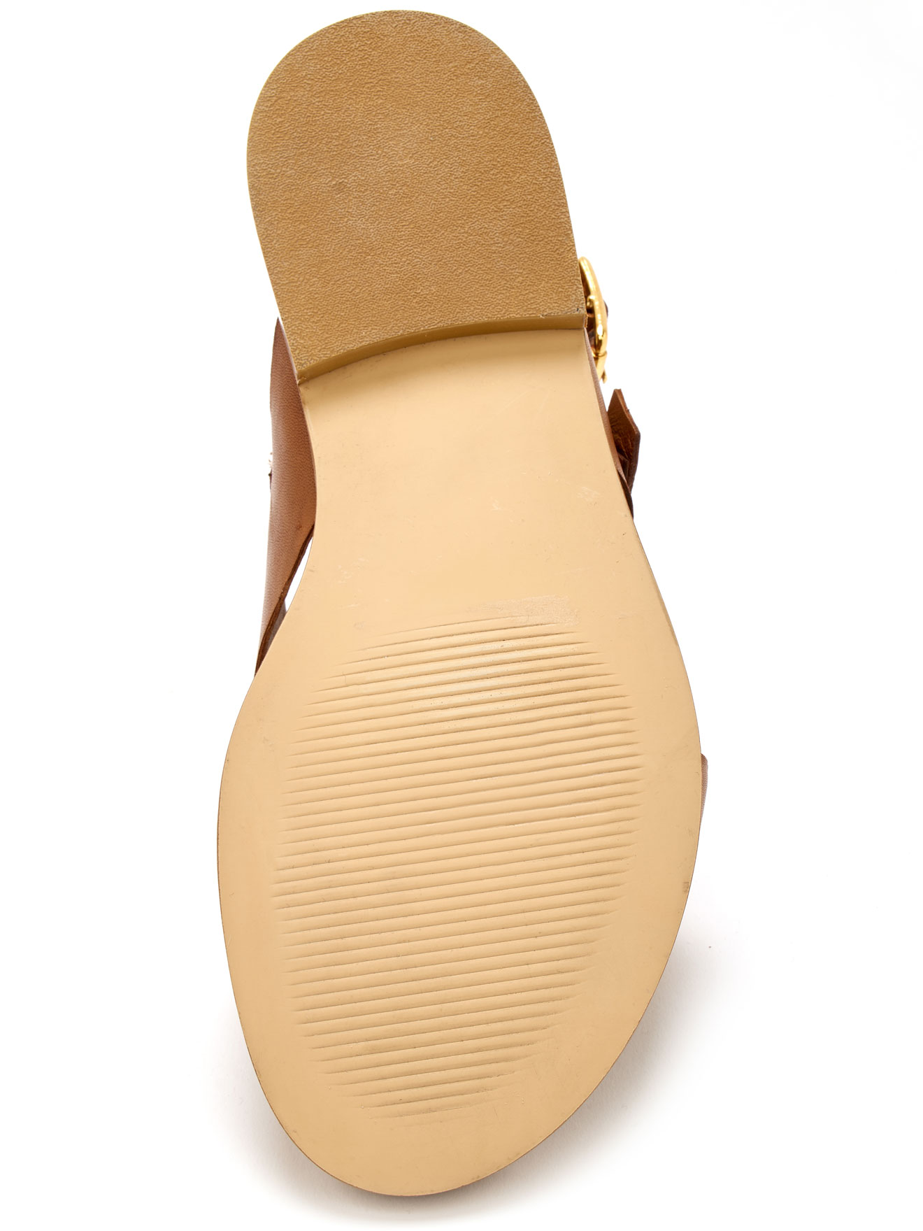 Sandales plates avec patte scratch