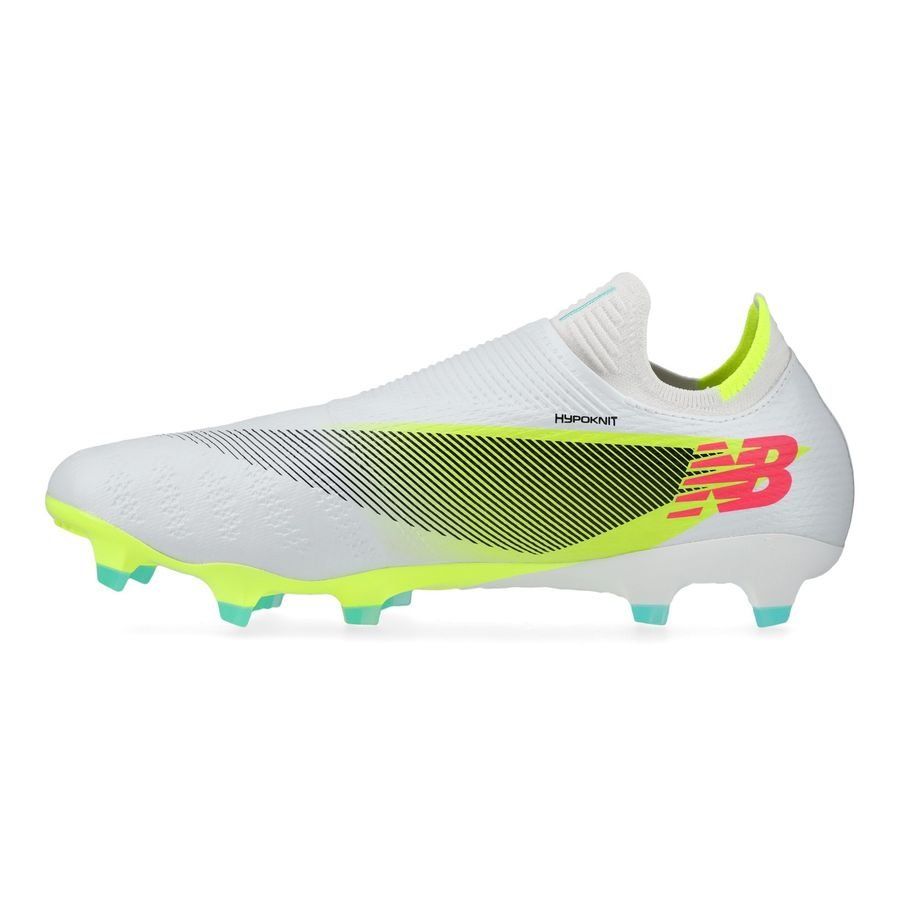 New Balance Furon V7 Pro FG - Blanc/Violet/Jaune Fluo