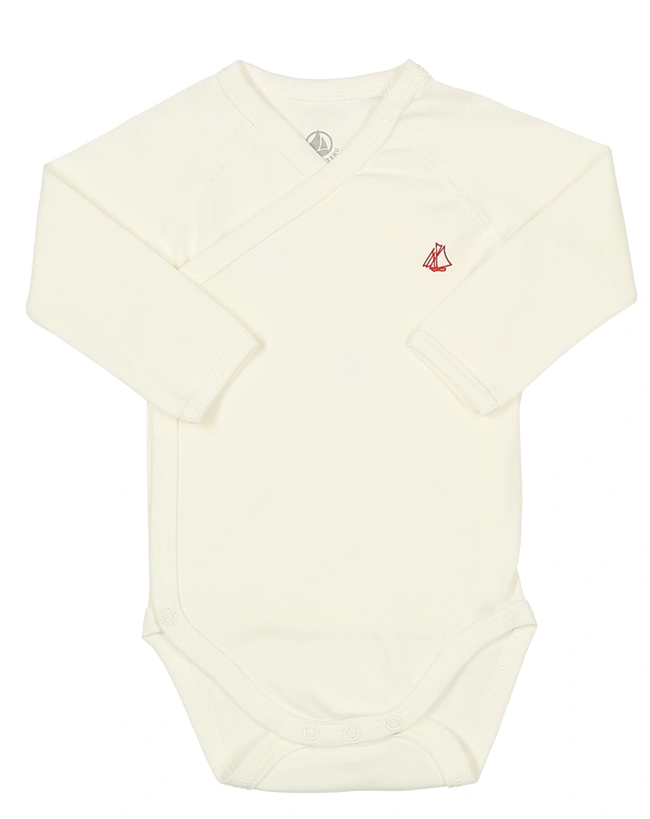 Wickel-Langarmbody MARITIME STREIFEN 3er-Pack in marine/creme