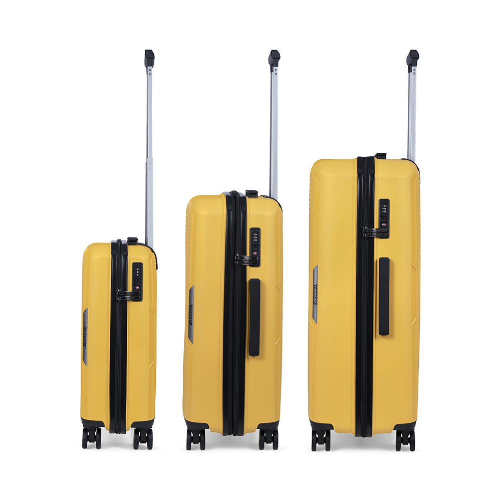 TravelZ Swinger 3-delige kofferset - Yellow