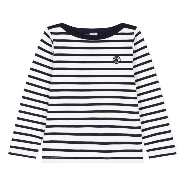 Petit Bateau Marinière Coton Bio | Bleu marine