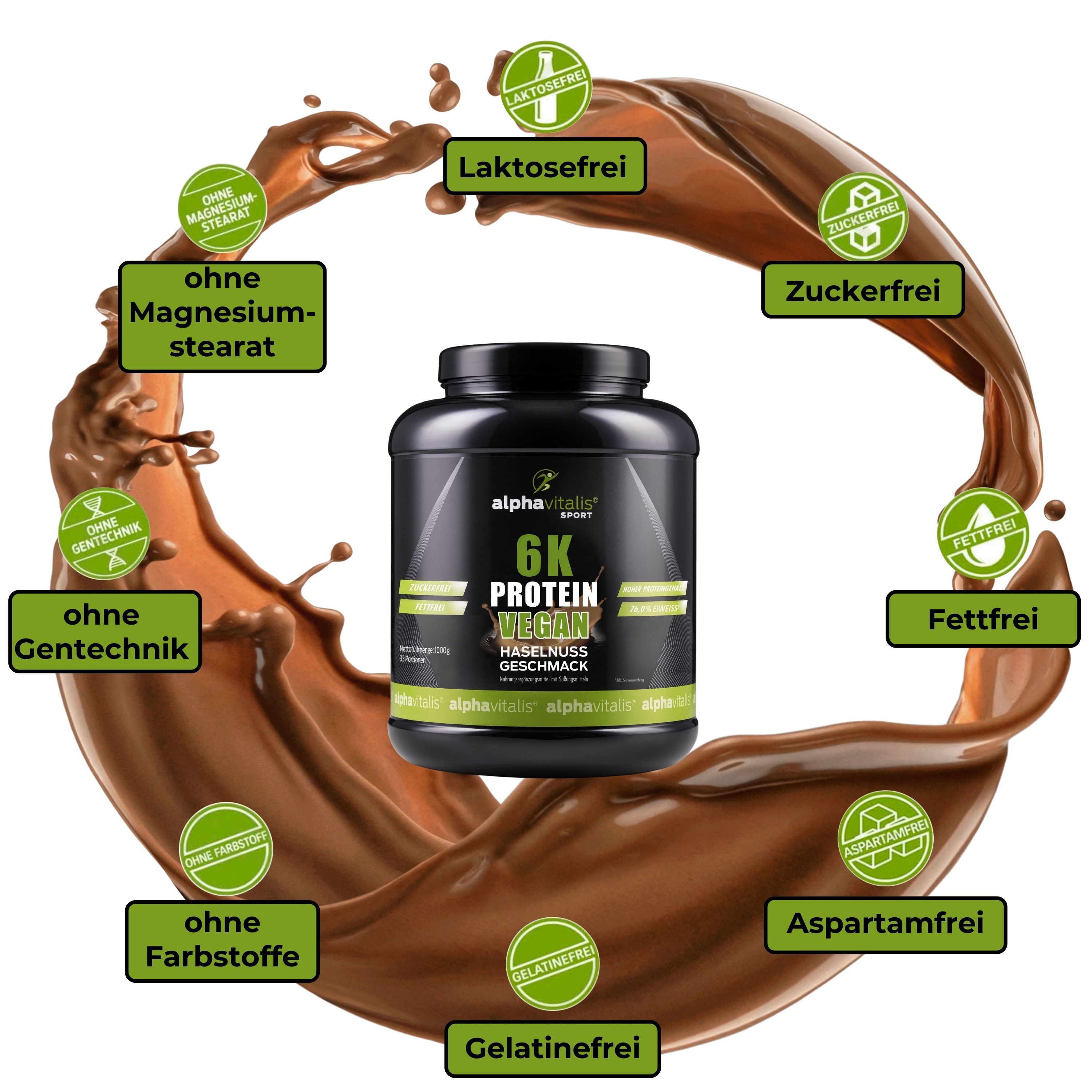 Alphavitalis® 6k Protein Eiweiß Pulver vegan