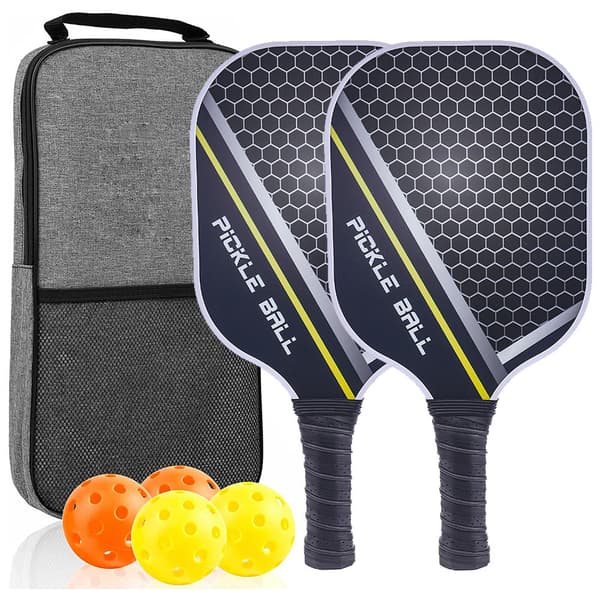 INF Pickleball-sett - glassfiberracketer, baller og bag  12