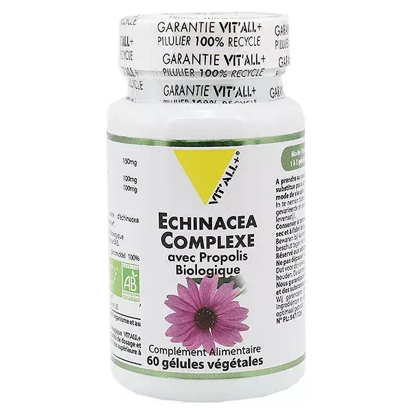 Vit'all+ Complexo de Equinácea Orgânica 60 cápsulas vegetais