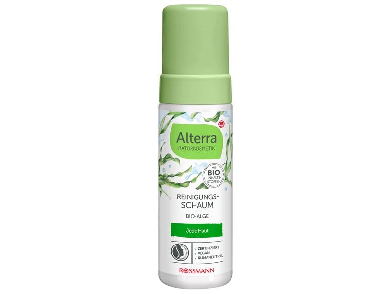 Alterra Reinigungsschaum Bio-Alge 150 ml Natürliche und sanfte Gesichtsreinigung mit milden Tensiden