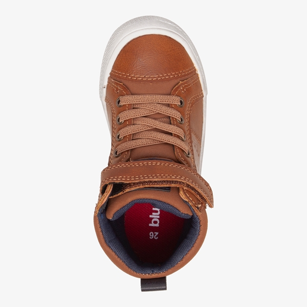Blue Box hoge jongens sneakers cognac
