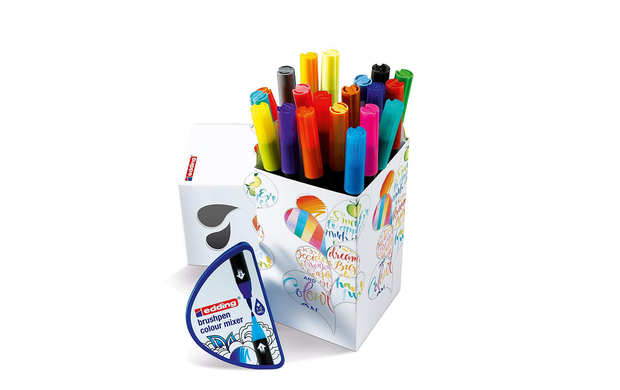 Fasermaler 1340 Colour Happy Box 20 StückBrushpens zum Skizzieren, Zeichnen, Schreiben und Illustrieren