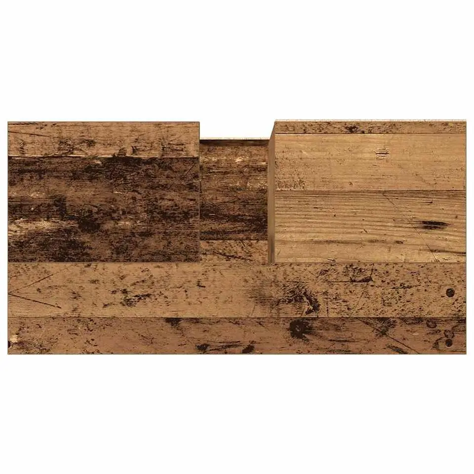 vidaXL - Wastafelonderkast - 1 deur 2 lades - Oud hout - Hout - 65x33x60 cm