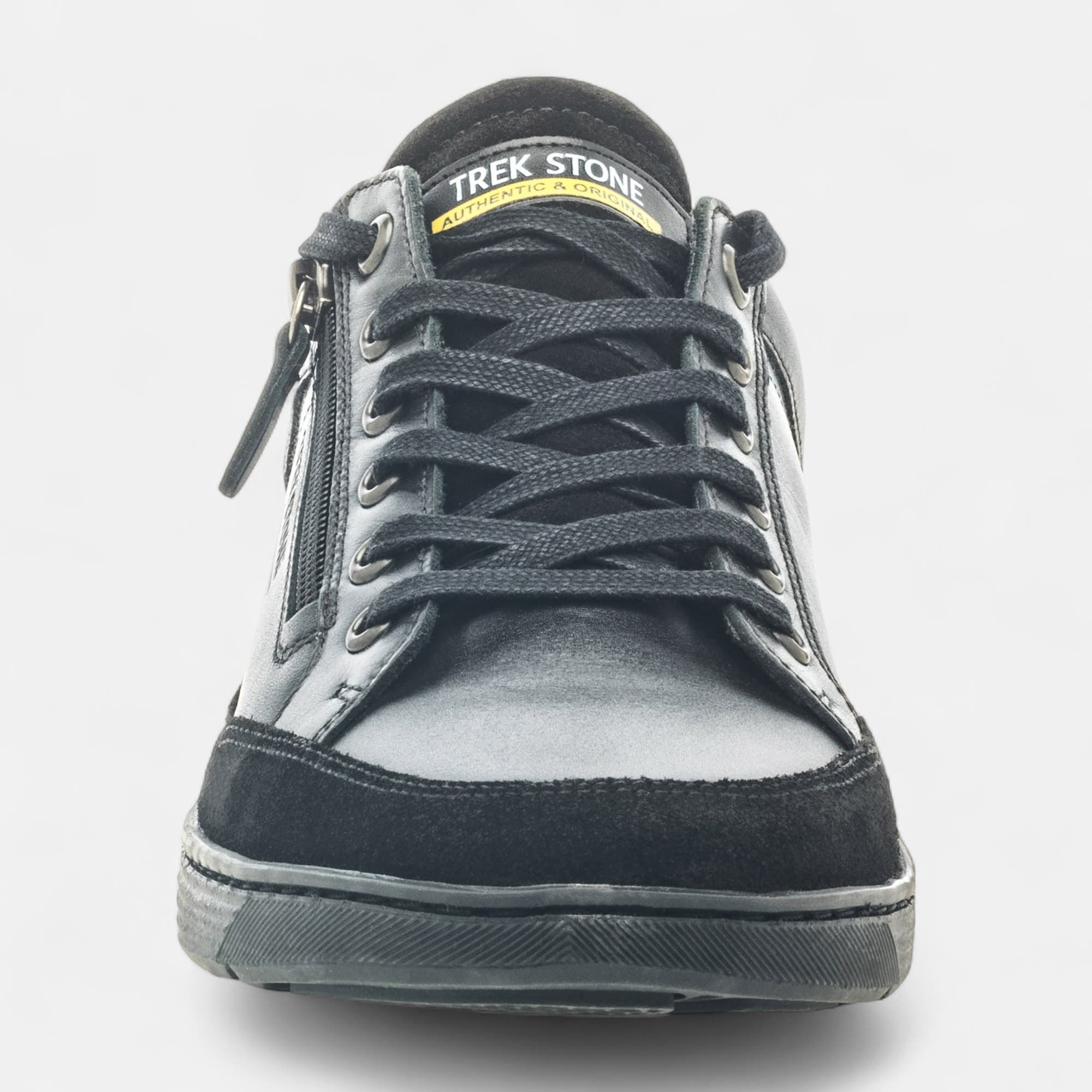 Baskets basses Homme en cuir noir