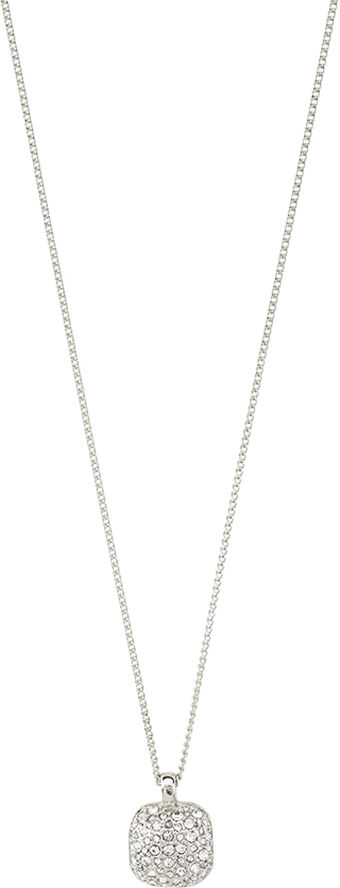 Pilgrim CINDY recycled crystal pendant necklace silver-plated Sølv