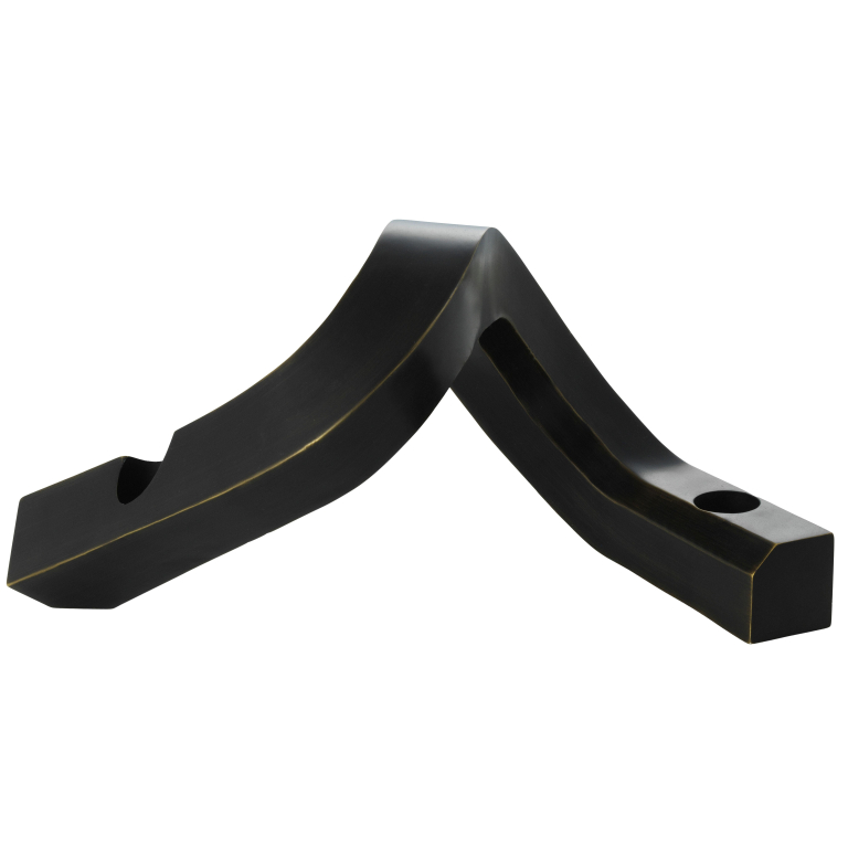 Normann Copenhagen Crooked Two kandelaar bronze