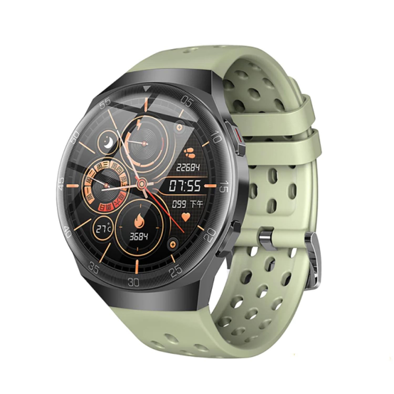 TPFNet Smart Watch / Fitness Tracker IP68 - Silikon Armband - Android & IOS - Schwarz
