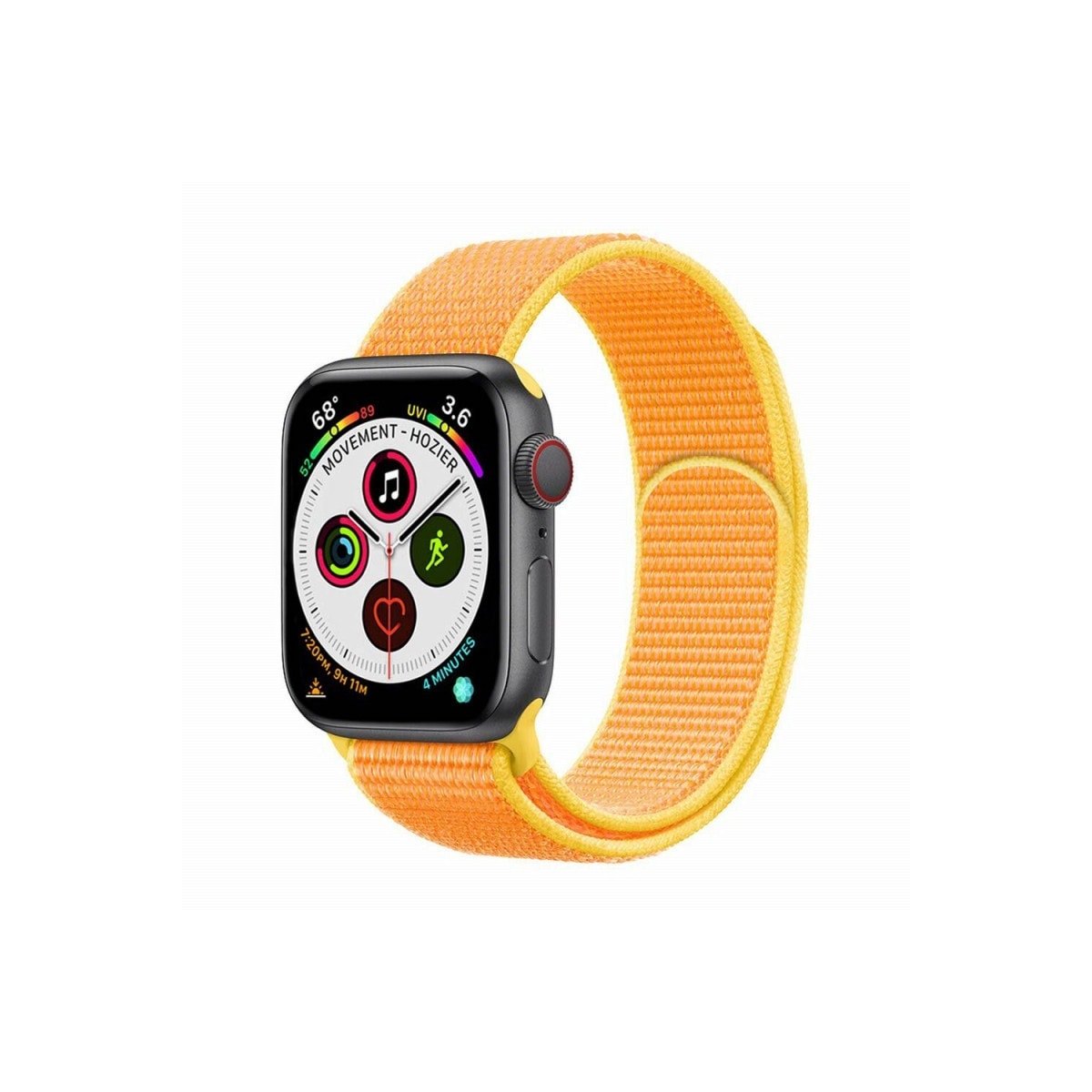 Apple Watch 5 (40mm) Nylon armbånd - Canary Yellow
