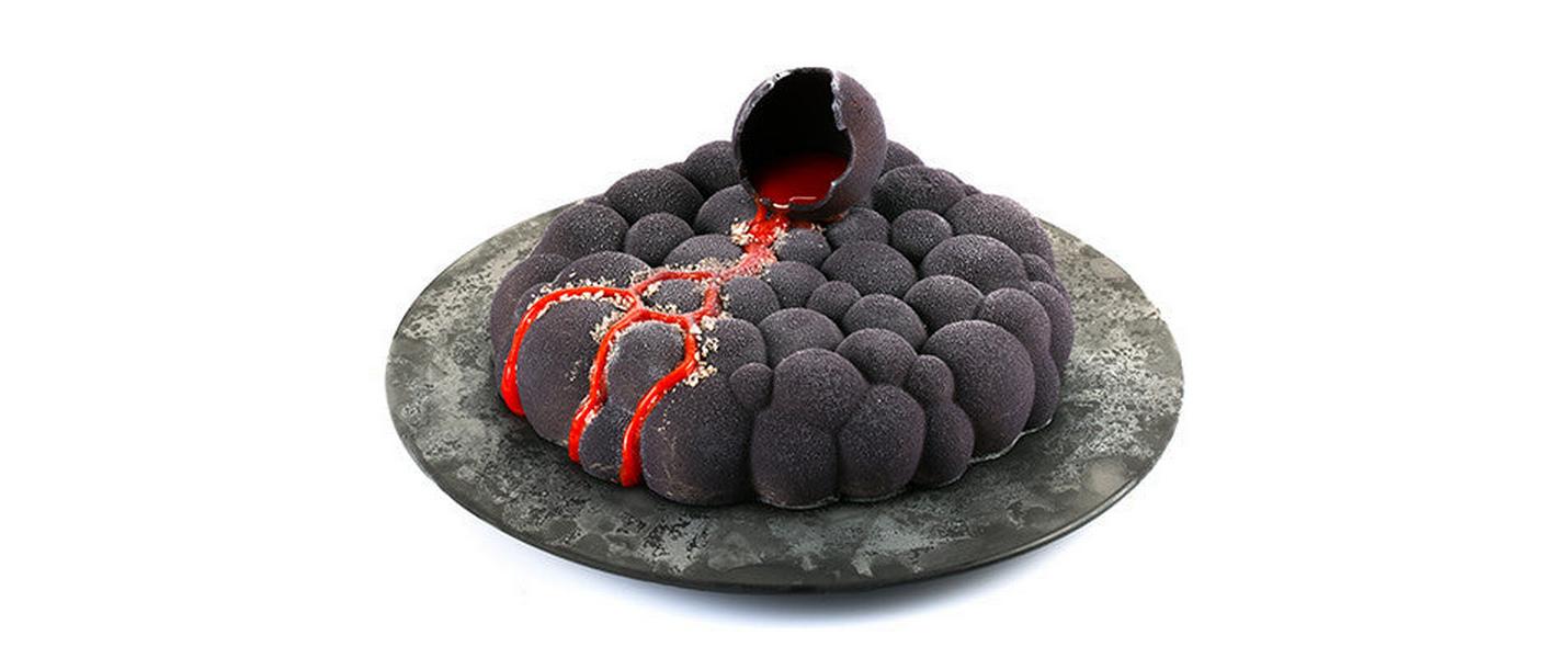Motiv-Backform Silikonbackform Bubbles Ø 22 cm, BeigeBackform für einen tollen Kuchen mit der Optik von Bläschen