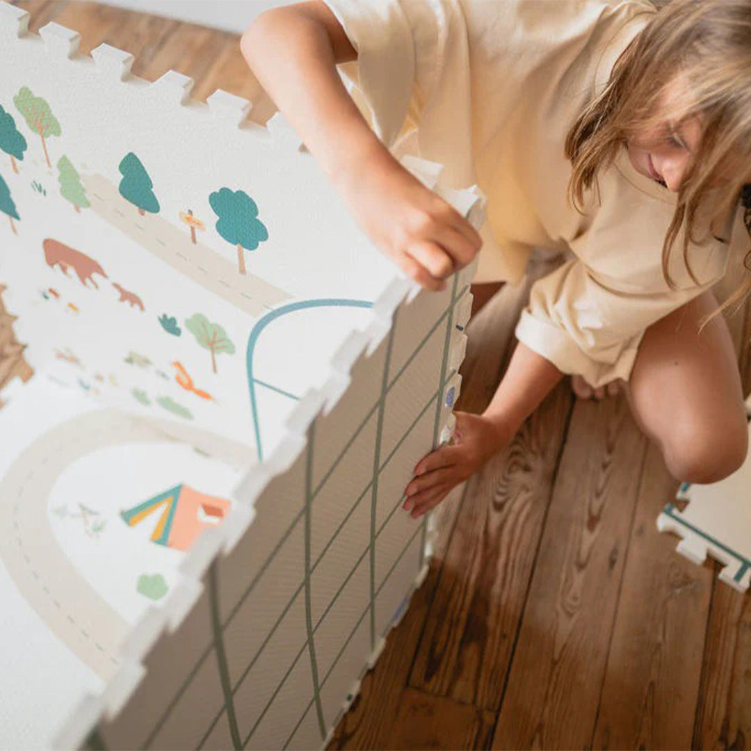 play&go 3-in-1 foam speelmat tiloo - hopscotch - 120x180 cm