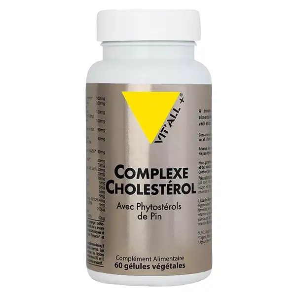 Vit'all+ COMPLEXO DE COLESTEROL com fitosteróis de pinho 60 cápsulas vegetais