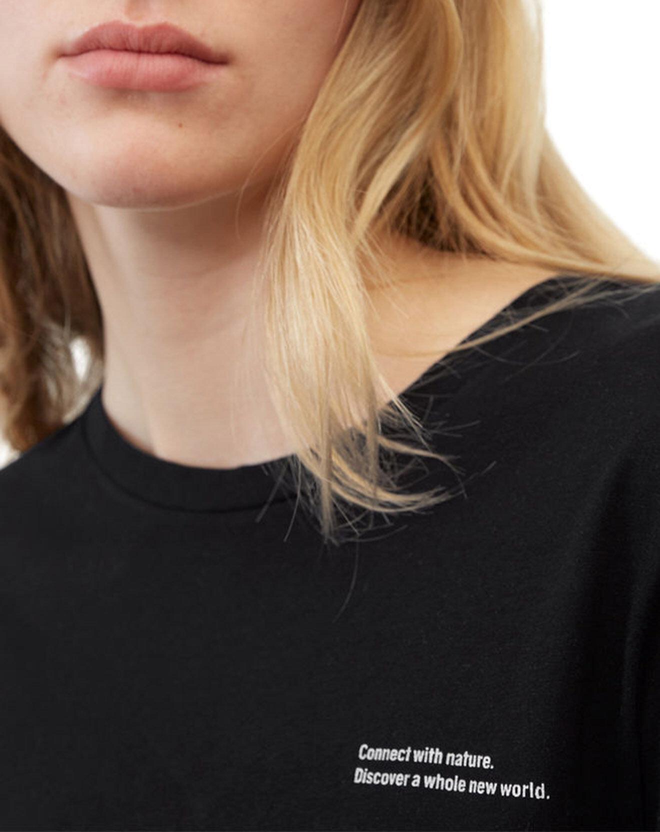 Marc O'Polo T-Shirt 100% Coton Bio imprimé nature noir