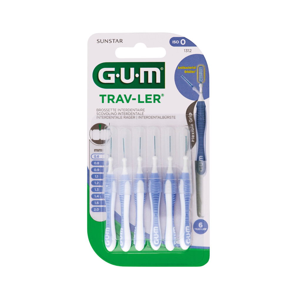 GUM Trav-Ler Ragers Lavendel 0.6mm6 stuks