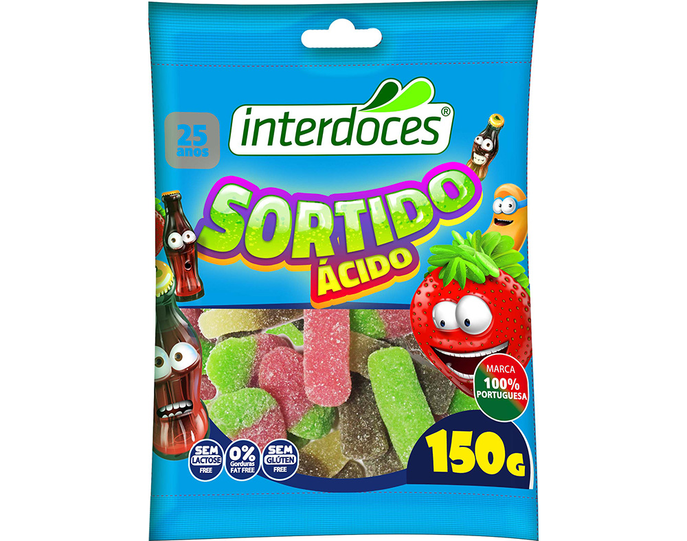 GOMAS INTERDOCES SORTIDO ÁCIDO 150G