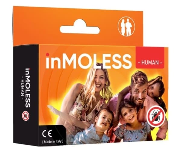 inMOLESS Ultrasonisk flåttmiddel for mennesker - svart