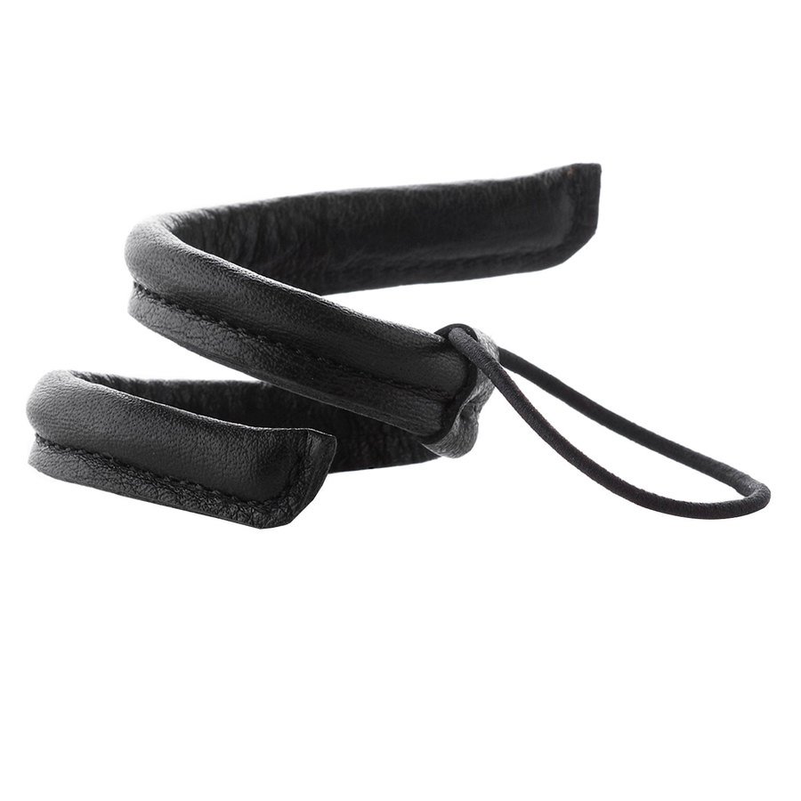 Corinne Leather Band Short Narrow Bendable Black