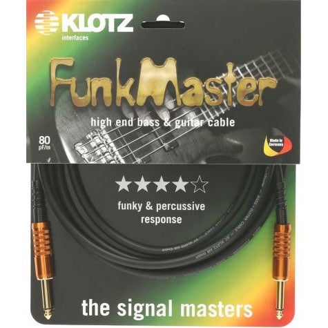 Klotz TM-0450 Funkmaster TM Stevens instrumentkabel 4.5 meter recht
