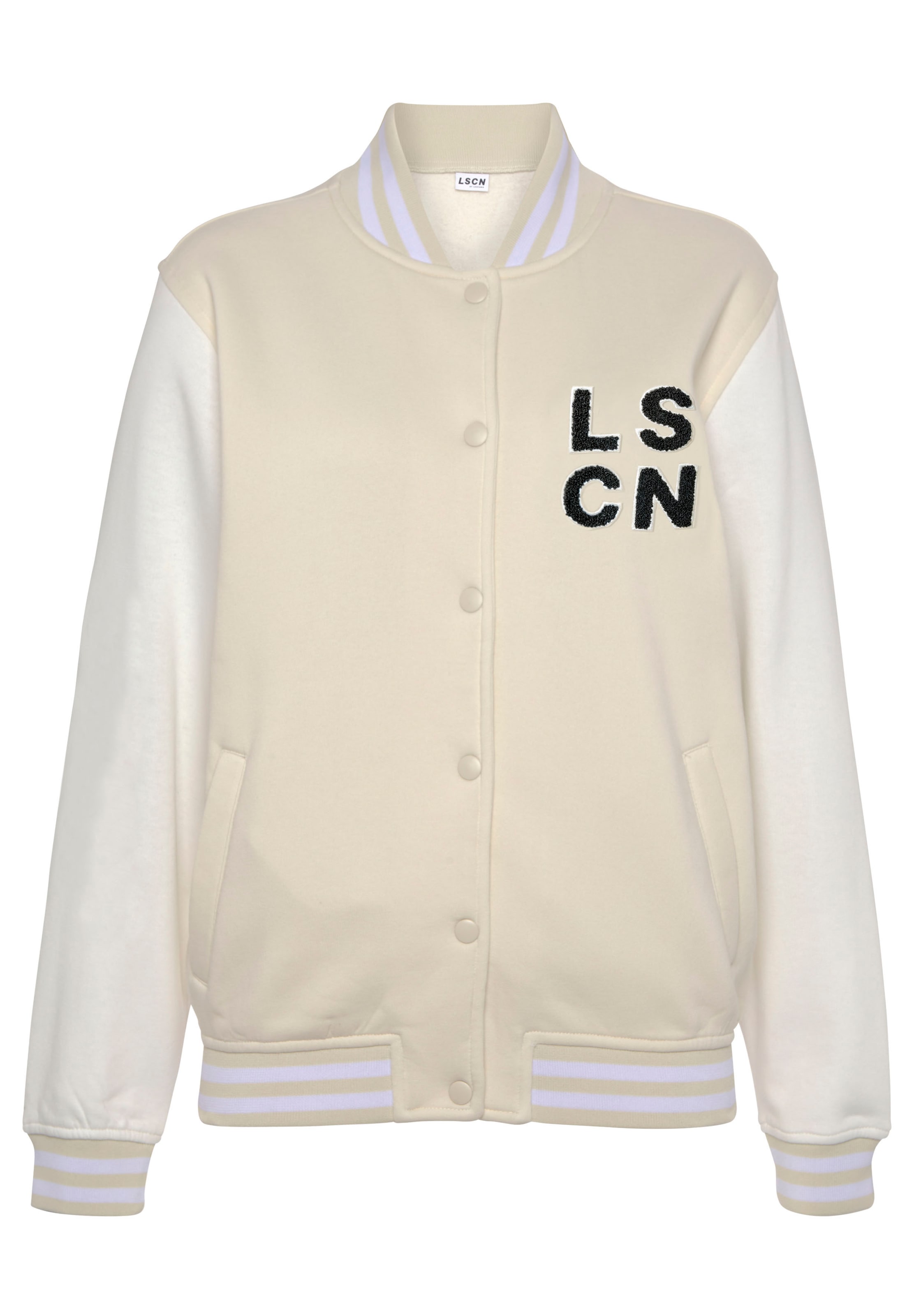 LSCN by LASCANA Sweatjacke , im College Stil, Loungeanzug