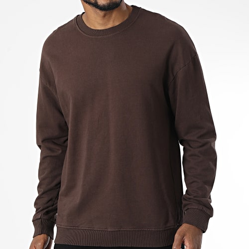 Sweat Crewneck D7416 Marron