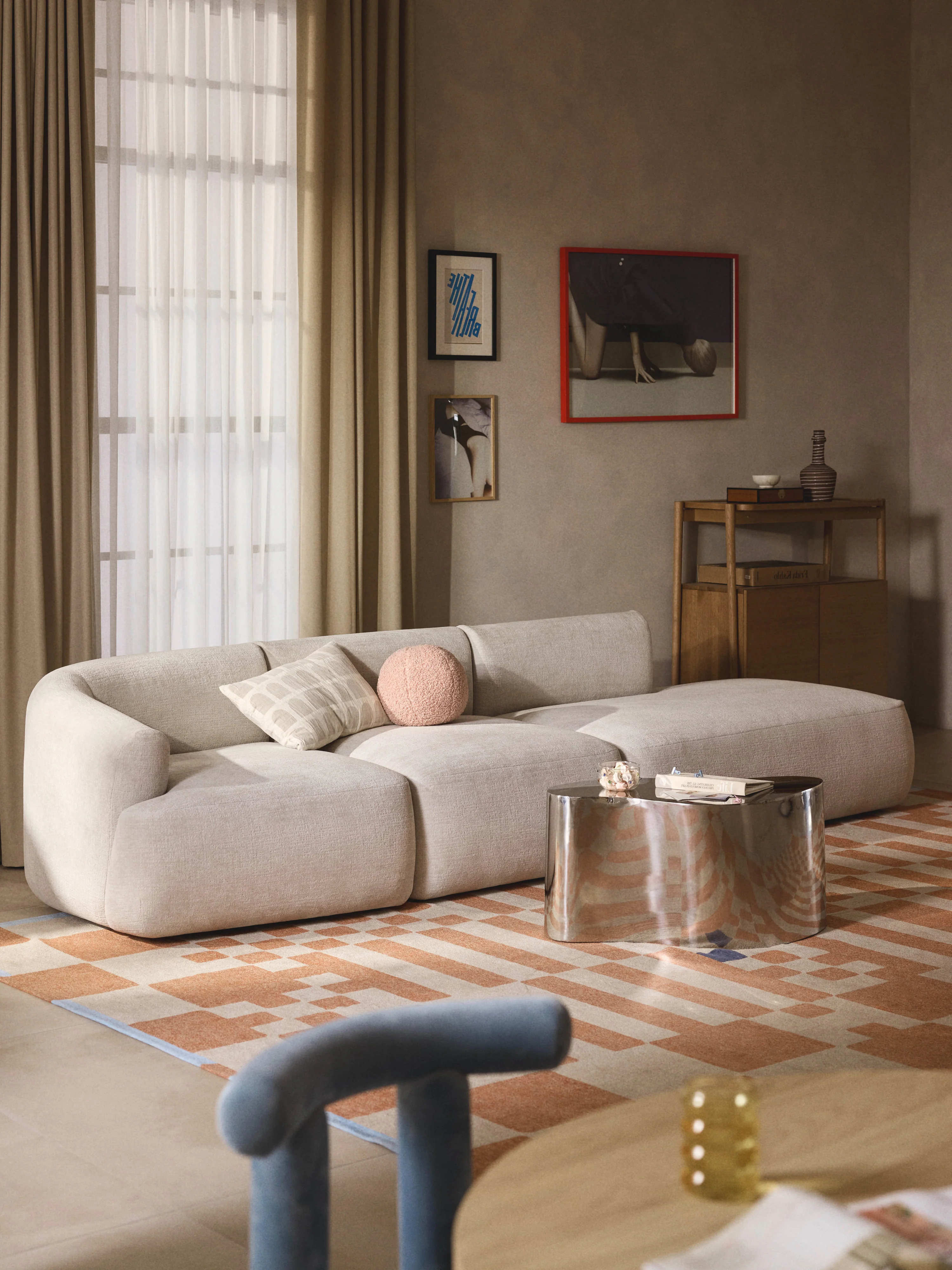 Modulaire chaise lounge Sofia (2-zits)