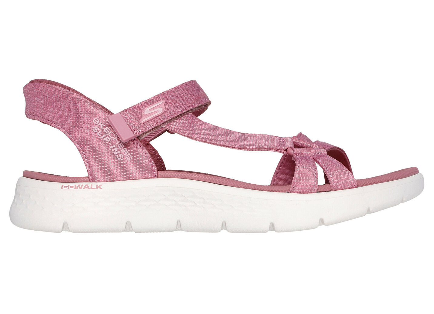 SKECHERS, sportliche Damen-Sandalen, mit geformter Slip-Ins Fersenplatte