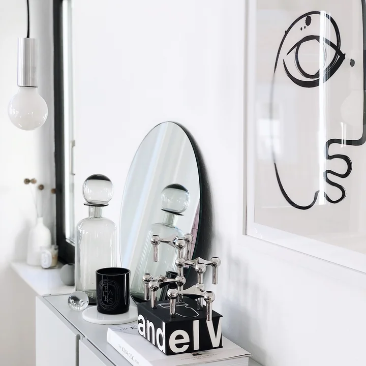 Ferm Living - Socket Pendelleuchte Low, schwarz