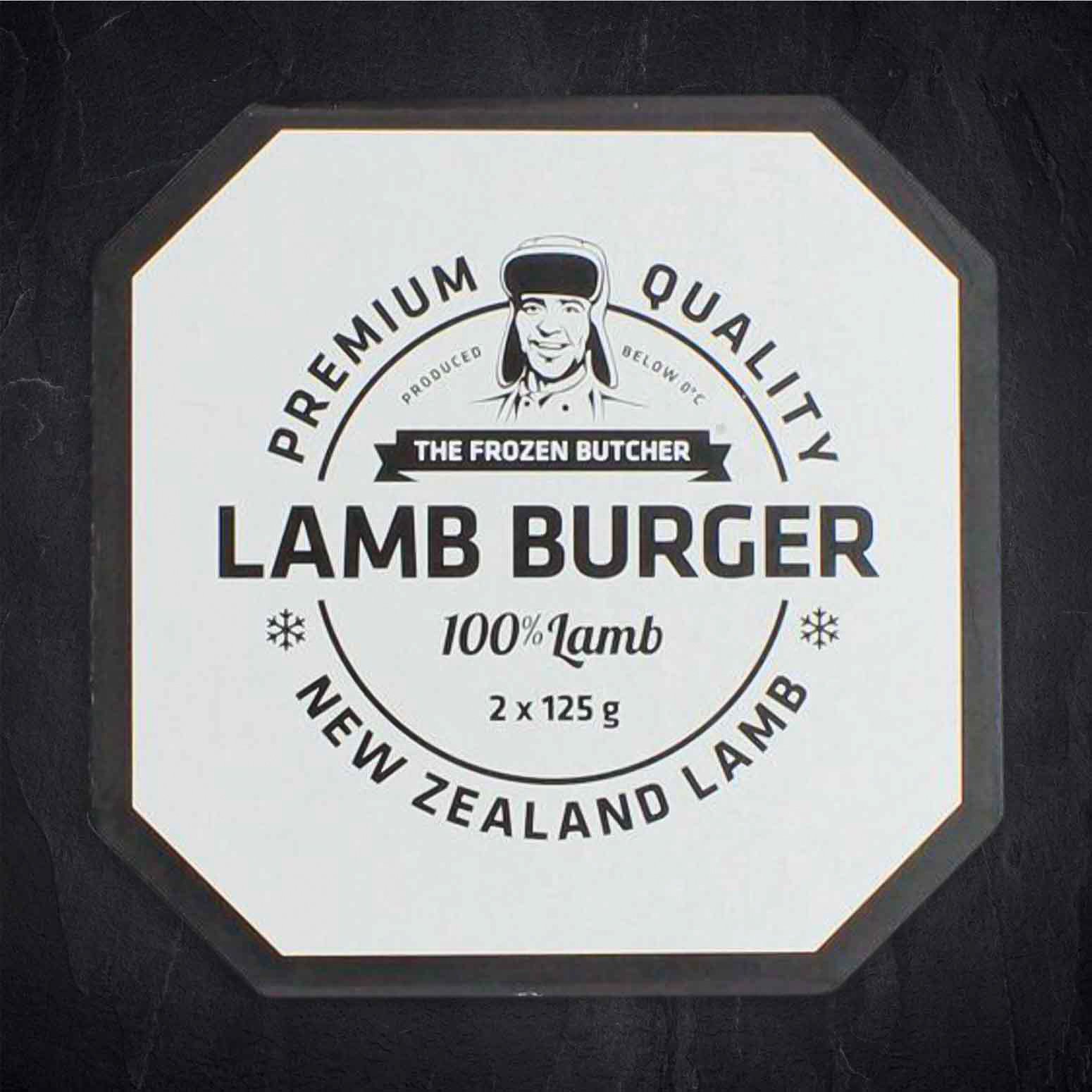 Lamm Burger tiefgekühlt (2 Stück pro Packung)