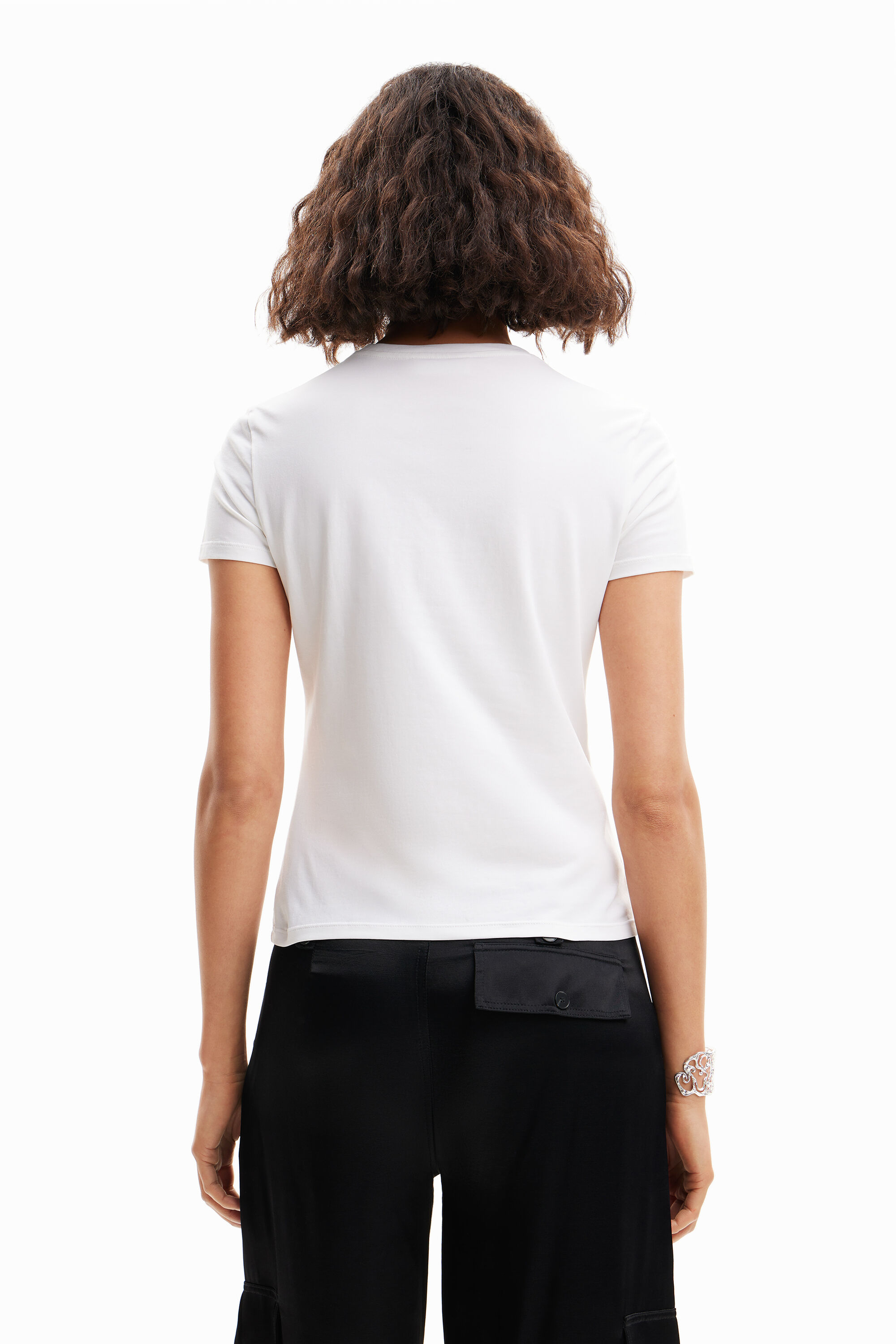 T-shirt manches courtes strass