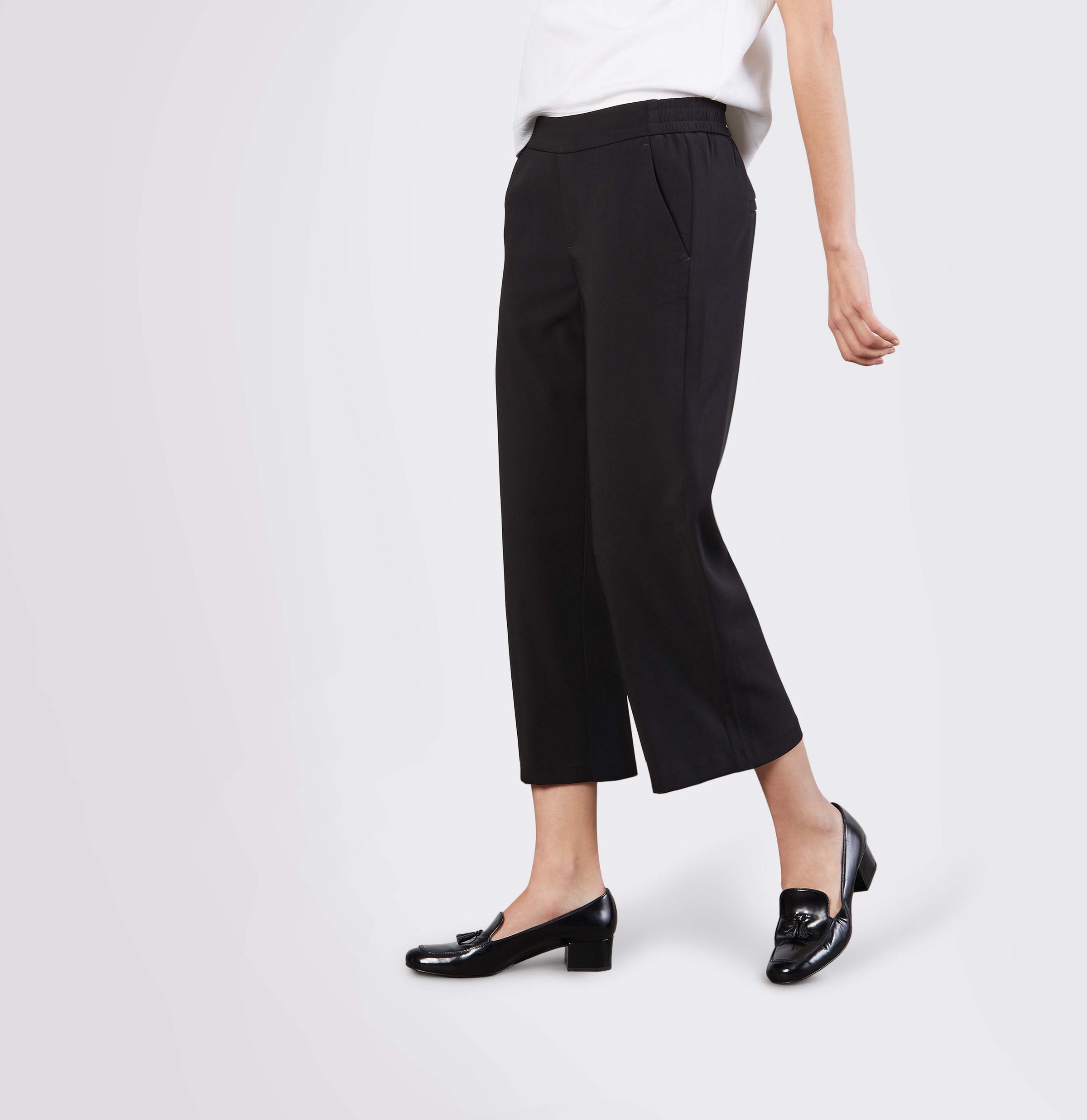 MAC 7/8-Hose »CHIARA cropped«  Modern und weit geschnitten