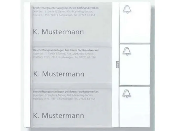 Siedle Tasten-Modul si/met TM 612-3 SM ( 200035524-00 )